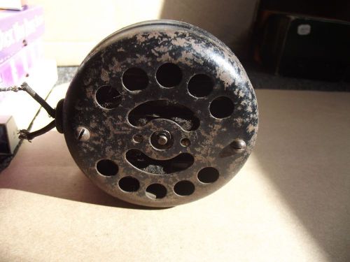 Vintage Small Electric Motor with Pulley and Bracket