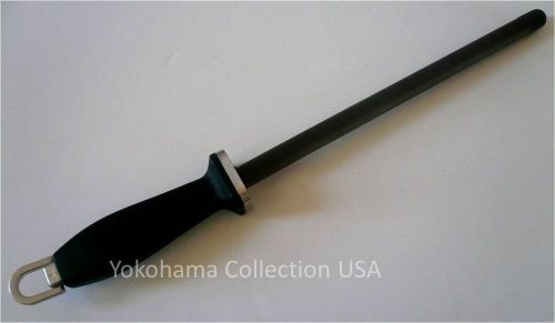 SRB-104 - MAC 10 1/2 &#034; Black Ceramic Honing Rod w/ grooves/New in Box
