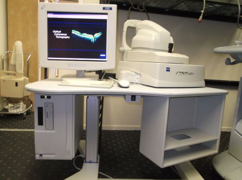 Zeiss Stratus OCT MODEL 3000  W/KB,manual.printer,monitior table Biomed checked