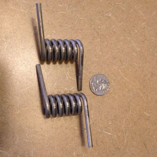 Stainless steel torsion spring lot of 2, .170&#034; wire for sale