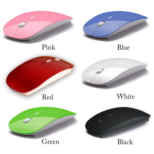 Slim 2.4ghz wireless optical mouse mice + usb 2.0 receiver for pc + laptop + mac for sale