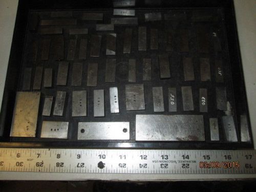 MACHINIST LATHE MILL Machinist Lot Of Tool Makers Gage Gauge Block s Ground