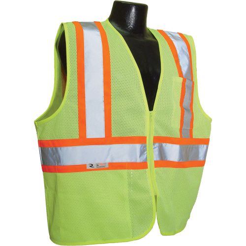 Radians class 2 two-tone economy mesh safety vest-lime xl model#sv22-2zgm-xl for sale