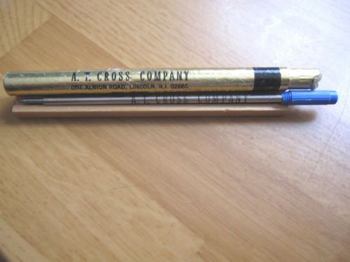 Vintage NEW A T Cross Ballpoint Pen Refill Fine Point Blue Ink