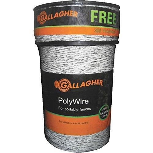 Gallagher G620300 Electric Polywire Fence Combo Roll, 1620-Feet, White New