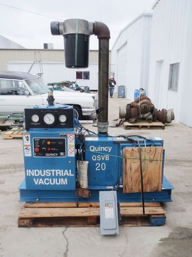 Quincy qsvb20ann3e compressor w/leeson 20 hp motor, 3535 rpm, 208-230/460 volt for sale