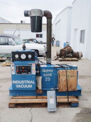 QUINCY QSVB20ANN3E COMPRESSOR W/LEESON 20 HP MOTOR, 3535 RPM, 208-230/460 VOLT