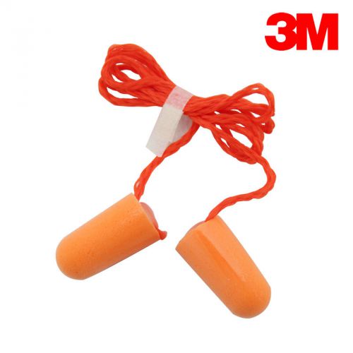 3m 1110 corded disposable foam ear plugs (nrr 29) individually packaged 100/bx for sale