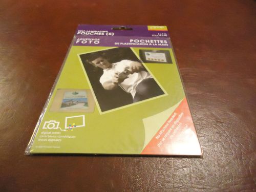 LOT OF 3 PACKS OF 5 SELF SEALING SELF-LAMINATING POUCHES 5 X 7 INCH SHEETS