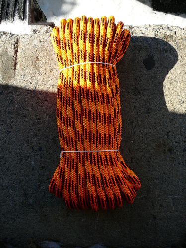 Yale xtc-24 strand arborist rope, tree line, climbing line 7/16&#034; x 74&#039; orange for sale
