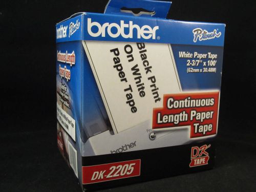 Brother dk-2205 continuous paper roll tape for ql label printers p-touch sealed for sale