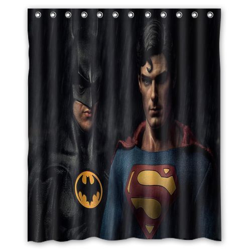Best Quality Batman vs Superman  Shower Curtain available 4 Size