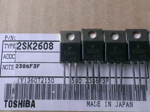 [20 pcs] Genuine Toshiba 2SK2608 MOS FET N-chn 900V 3A TO220 made in Japan