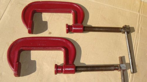 Vtg. jorgensen &amp; armstrong 4&#034; c-clamps for sale