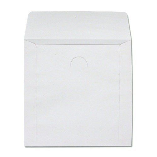 CD DVD White Paper Sleeves with Clear Window 1000 Pack, New