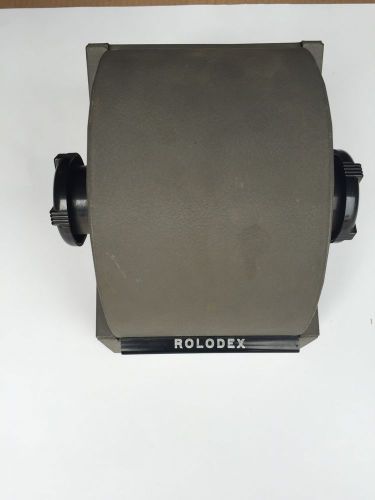 Vintage Zephyr Rolodex Business Index Filing Metal Roll Gray Model 2254D
