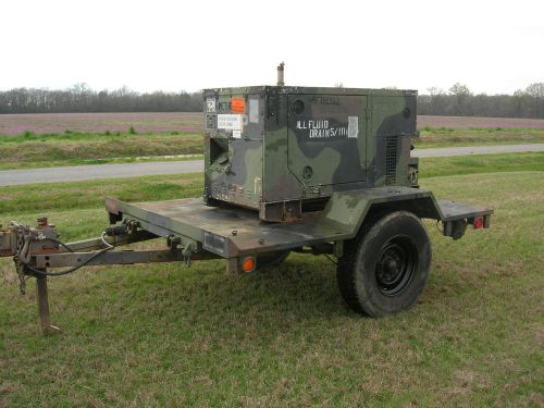 (1999) mep-803a 10 kw generator ,diesel, trailer mounted, military for sale