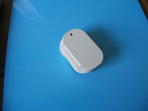 Gloss white aluminum dye sublimation dog tag blanks for sale