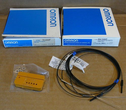 E32-TC200F New In Box Omron Photo Sensor Fiber Cable E32TC200F