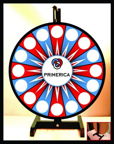 Prize wheel 18&#034; spinning tabletop portable primerica for sale