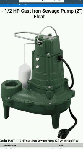 Zoeller 267-0006 m267-25 2-inch sump pump, 25&#039; cord, 1/2 horsepower waste-mate for sale
