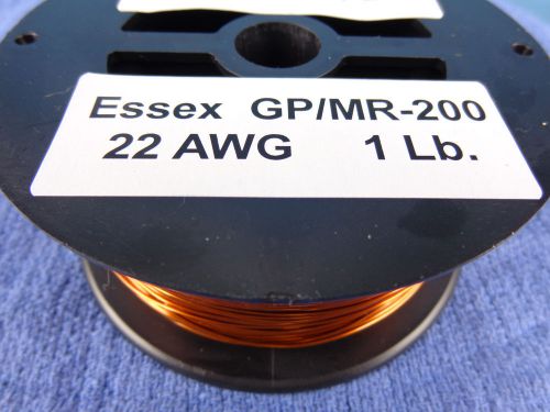 22 awg...enameled magnet wire.....200c..1 lb....22 ga..essex...free  shipping for sale