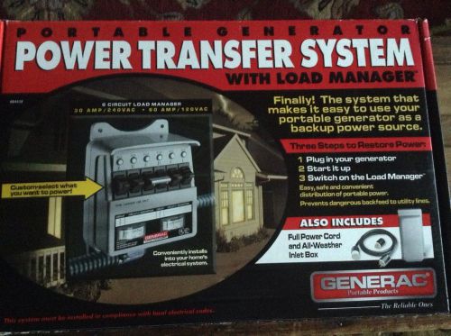 GENERAC PORTABLE GENERATOR POWER TRANSFER SYSTEM WITH LOAD MANAGER 12761