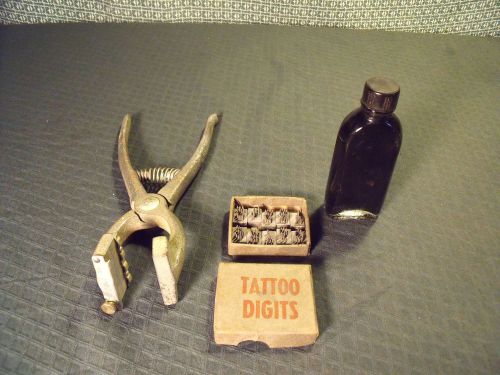 Animal Tattoo Kit Digit (Numbers) Kit w/ Black Ink