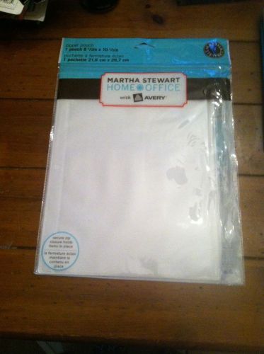 3 hole punched pouch 1 pouch 81/2&#034; by 101/2 Martha stewart home office