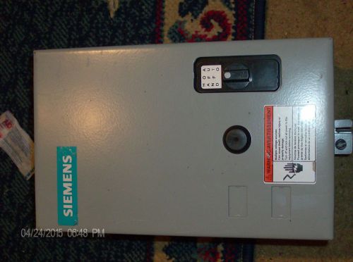 Siemens lighting and heating starter,LEN00D003120A, 60AMP, NEMA1