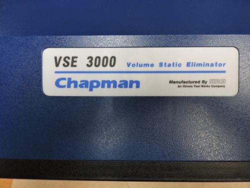 Chapman VSE 3000 Volume Static Eliminator. SIMCO