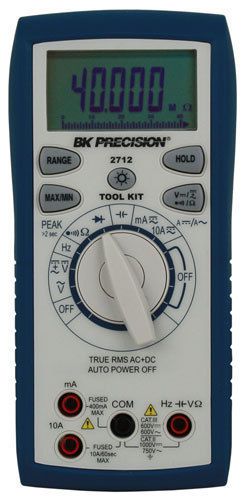 Bk precision 2712 true rms ac  dc tool kit handheld digital multimeters for sale