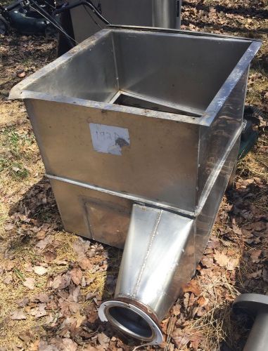 Stainless Steel Powder Hopper Tote Bin With Side Outlet
