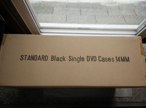 100 STANDARD Black Single DVD Cases (14 mm)