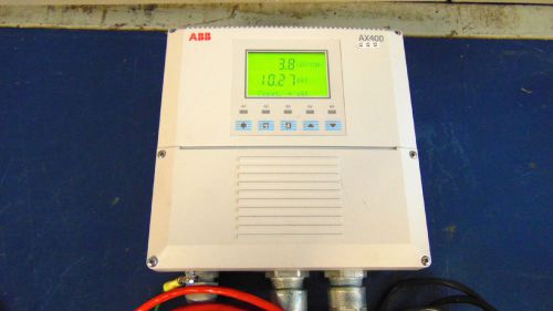 ABB AX400 AX416/60001 Conductivity &amp; pH Analyzer With 2 Sensors Powers On S1051