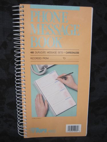 Box Of Five Carbonless Phone Message Book With 400 message sets