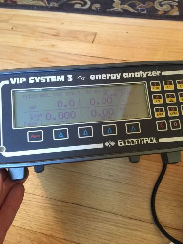 ELCONTROL VIP SYSTEM 3 ENERGY ANALYZER- W/ CLAMP,CASE,CLIP  SN:S11639
