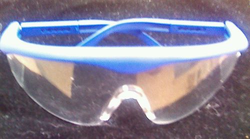 Blue safety glasses