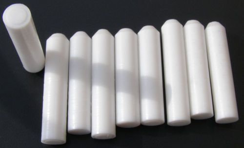 10Pcs 40mm Long  10mm Dia. PTFE Teflon Round Rod Bar