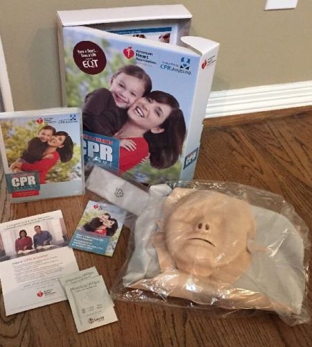 NEW Family &amp; Friends CPR Anytime training Mannequin &amp; DVD Kit~Spanish &amp; English