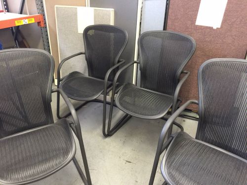 LOT OF 4 SIDE/GUEST CHAIRS by HERMAN MILLER AERON