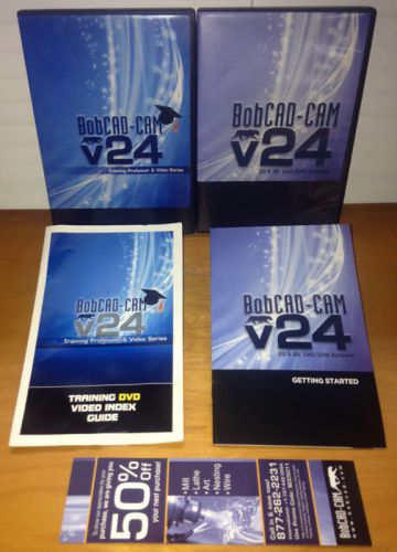 BobCAD-CAM (2 Licenses) V24 (2D &amp; 3D), BOBART, TRAINING PROFESSOR &amp; VIDEO SERIES