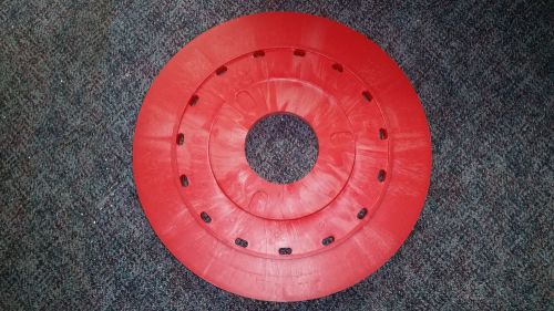 Nylogrit 20&#034; shower feed rotary brush scrubber long trim pad driver 30342 5&#034;