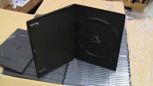 Generic 100 SLIM Black Single DVD Cases 7MM