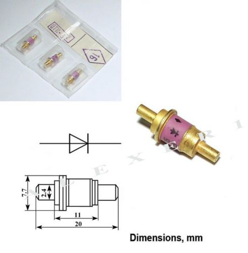 1x 2A602B Military USSR Si Multiplier diode 25GHz