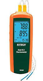 Extech TM300 Type K/J Dual Input Thermometer Compact meter