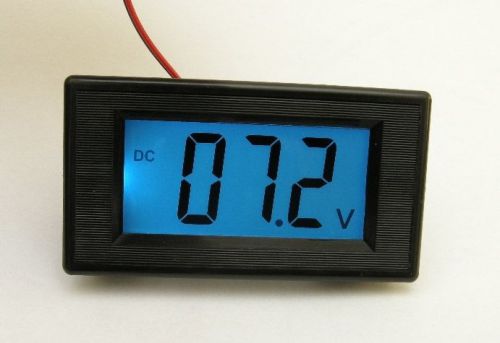 5pcs New 3 1/2 Blue LCD Digital Volt Panel Meter DC0-500V