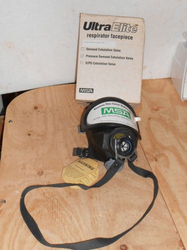 Nos, msa ultra elite respirator facepiece, w/ pres demand ex. valve, fire truck for sale
