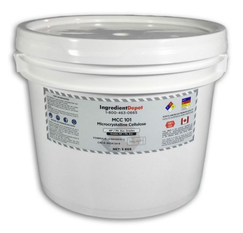 5 KGS PAIL - MCC 101 Microcrystalline Cellulose 100% Pure Powder USP/NF/Ph. Eur.