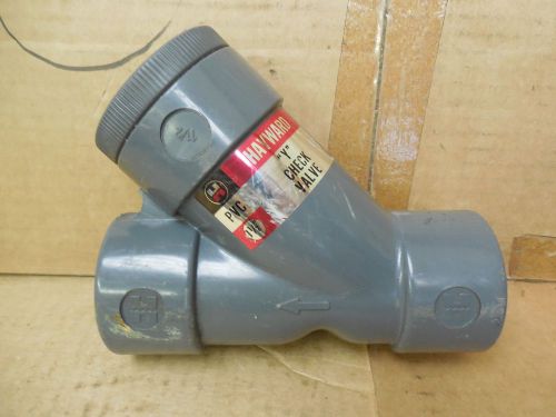 Hayward 1-1/2&#034; pvc y&#034; check valve glue-in socket new for sale